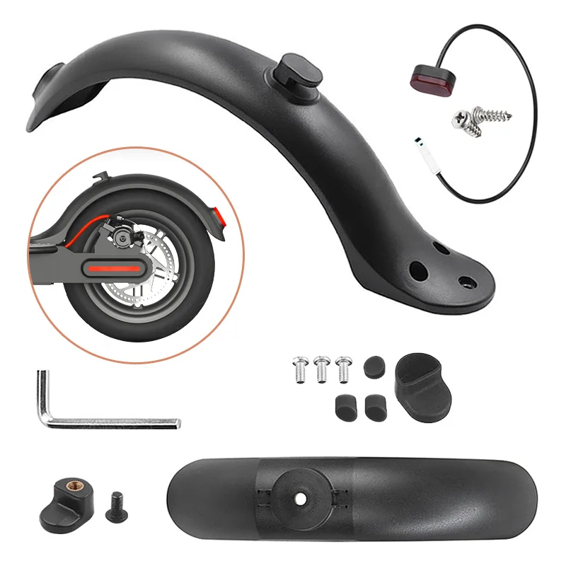 Odtrhaný skúter Mudguard pre Xiaomi Mijia M365 a M365 Pro Electric Scooter Pneumation Fender Fender so zadným zadným zadným ochranným krytom