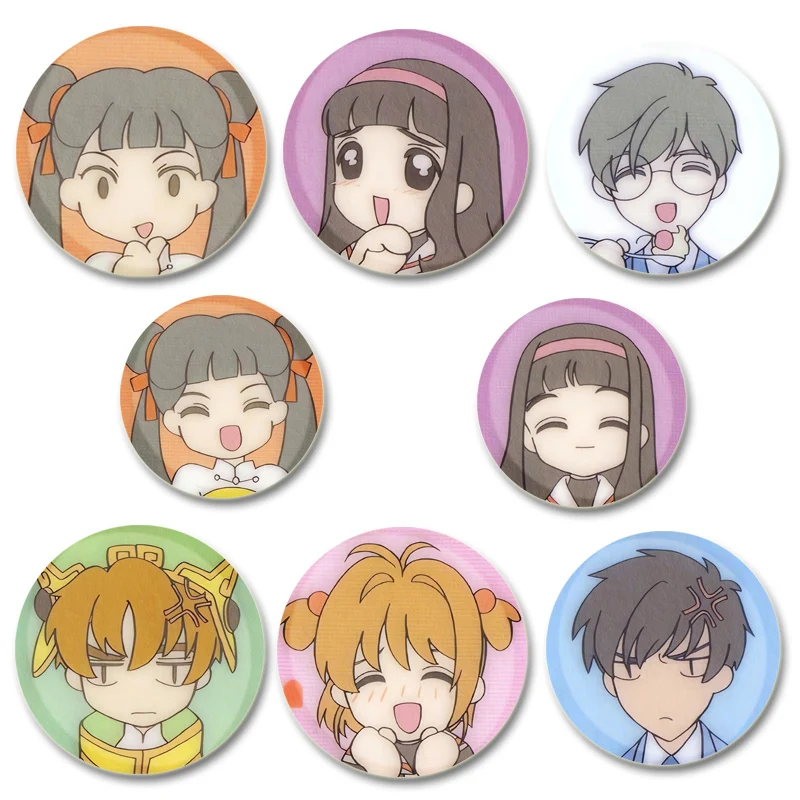 Odznak karikatúry Sakura Sakura Anime Cardcaptor Sakura Brošes Kinomoto Sakura Pins pre batohové oblečenie darčekové príslušenstvo