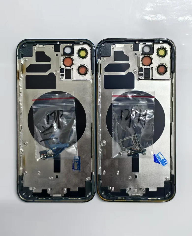 OEM pre iPhone 12 Pro zadné krytie krytu batérie Dvere sklo s bočnými tlačidlami pre iPhone 12 Pro
