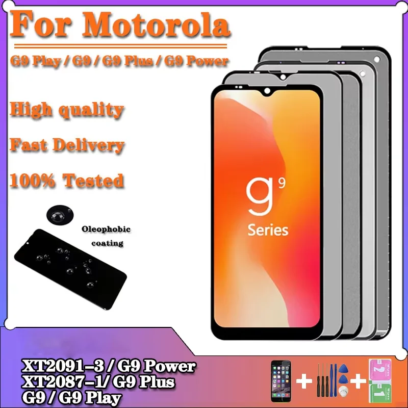OEM pre Motorola G9 Play LCD G9 Displej obrazovky Dotknutím digitátora pre Moto G9 Plus LCD G9 Výkonový displej