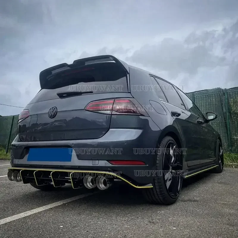 Oettingerový štýl zadného spojlera krídla Trunk Lid Gate Splitter Lip pre VW Golf 7 7,5 MK7 7.5 GTI GTD R GTE 2013 2014 2015 -2019