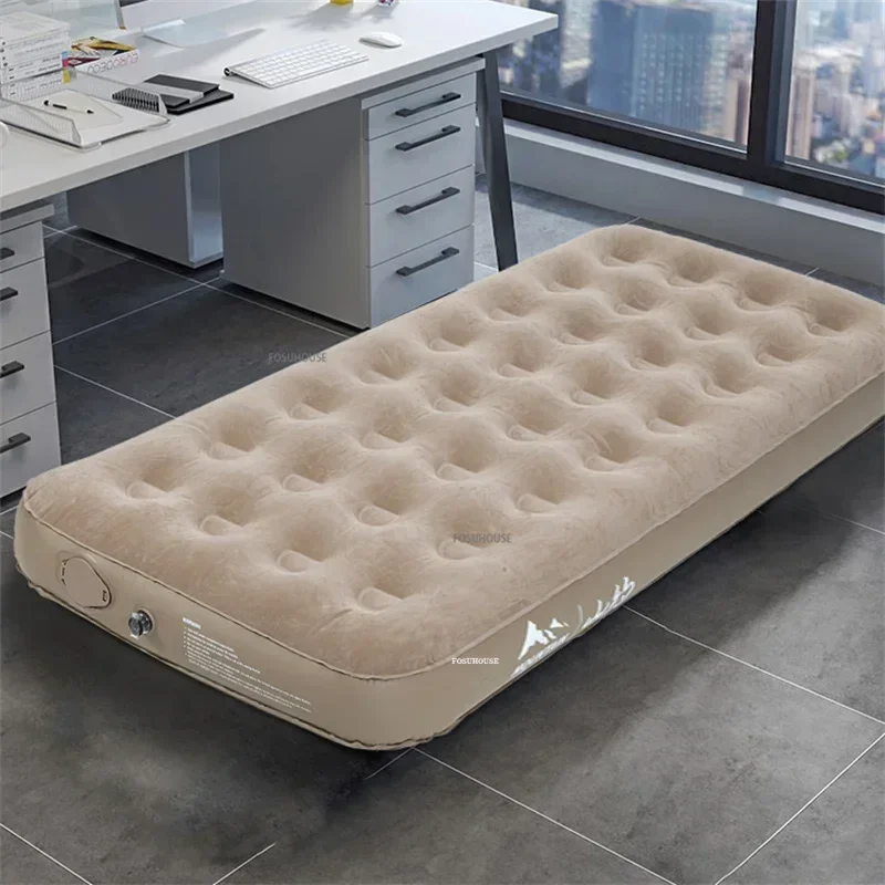 Office obed prestávka skladacie posteľ single dvojpostená automatická nafukovacia vankúšová posteľ vonkajšia prenosná nafukovacia posteľ pre kempingzxc