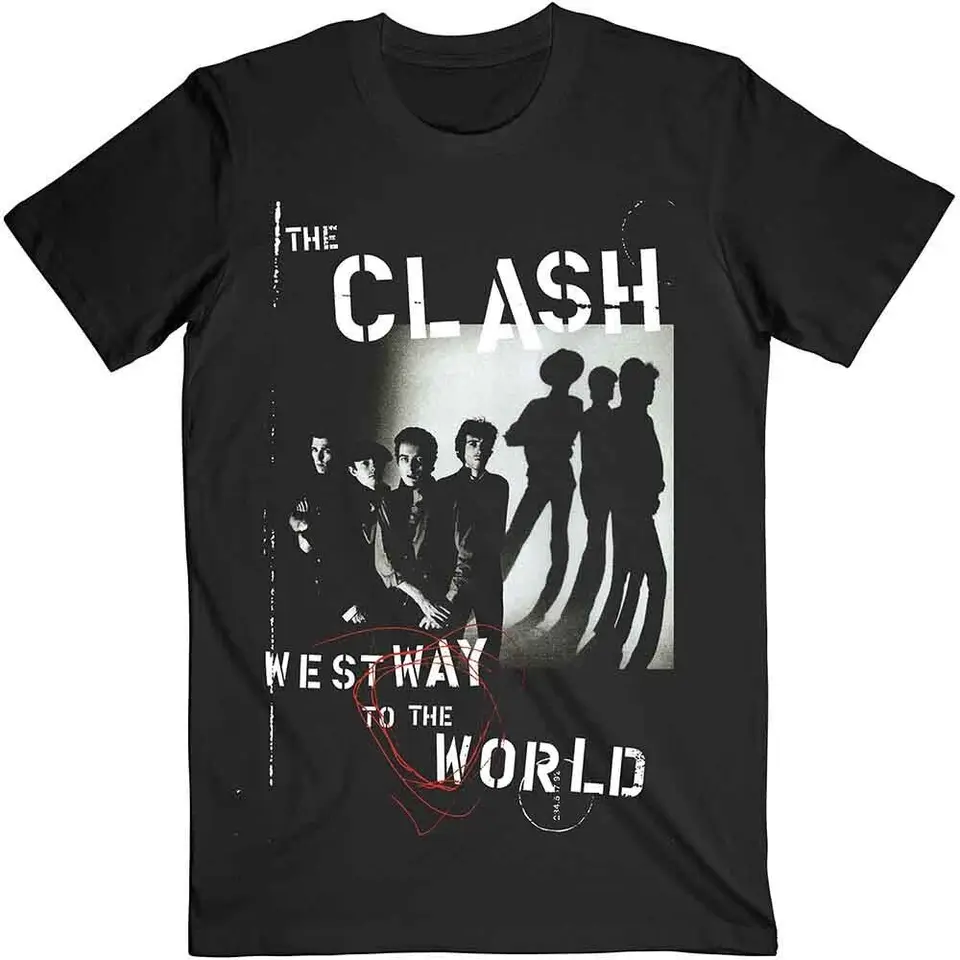 Oficiálne licencovali Clash Westway na World Mens Black Tirt