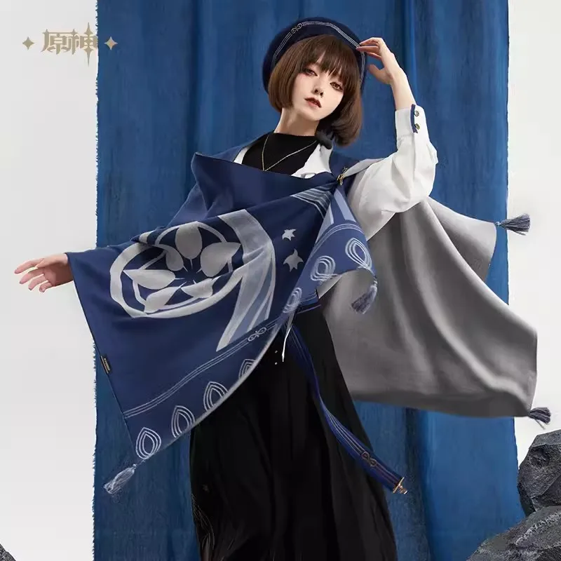 Oficiálny Genshin Impact Wanderer téma Impress Series Series šál módy anime ukradol sériu cosplay game periférny sviatok darček