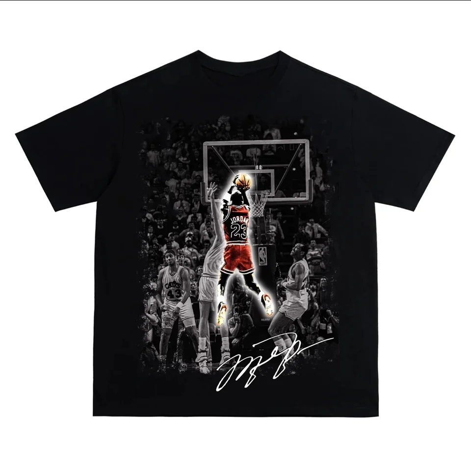 [Oficiálny obchod XNF] 260 Grams Heavy Cotton! Michael-the Shot Sports Vintage Tričko Pánske dámske topy s krátkym rukávom