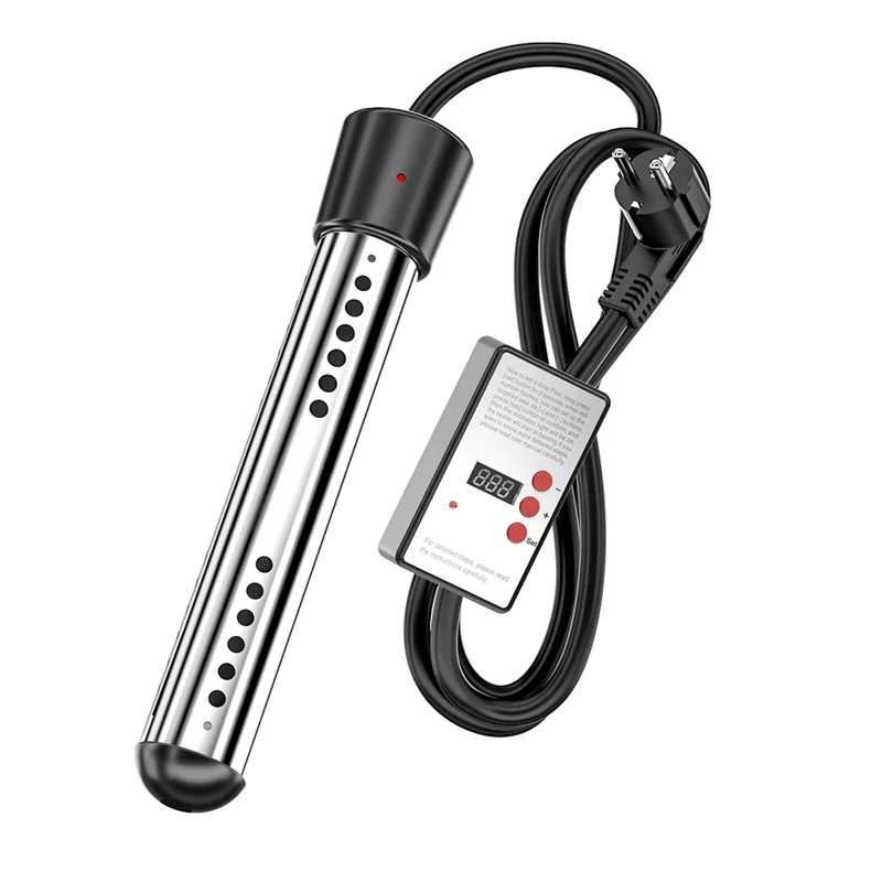 Ohrievač s ponorením vody, 2500 W elektrický náskok s elektrickým nárazom s automatickým vypnutím ohrievača vírivky pre domácu zimnú zásuvku EU