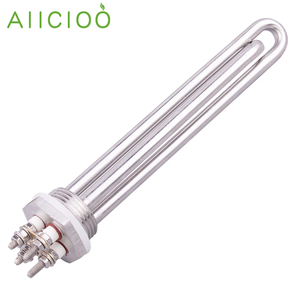 Ohrievač vody DC 12V ponorenie vykurovacieho prvku s 1 palcou závitom 300 W/600 W elektrickými trubicovými ohrievačmi pre solárne panely SUS304