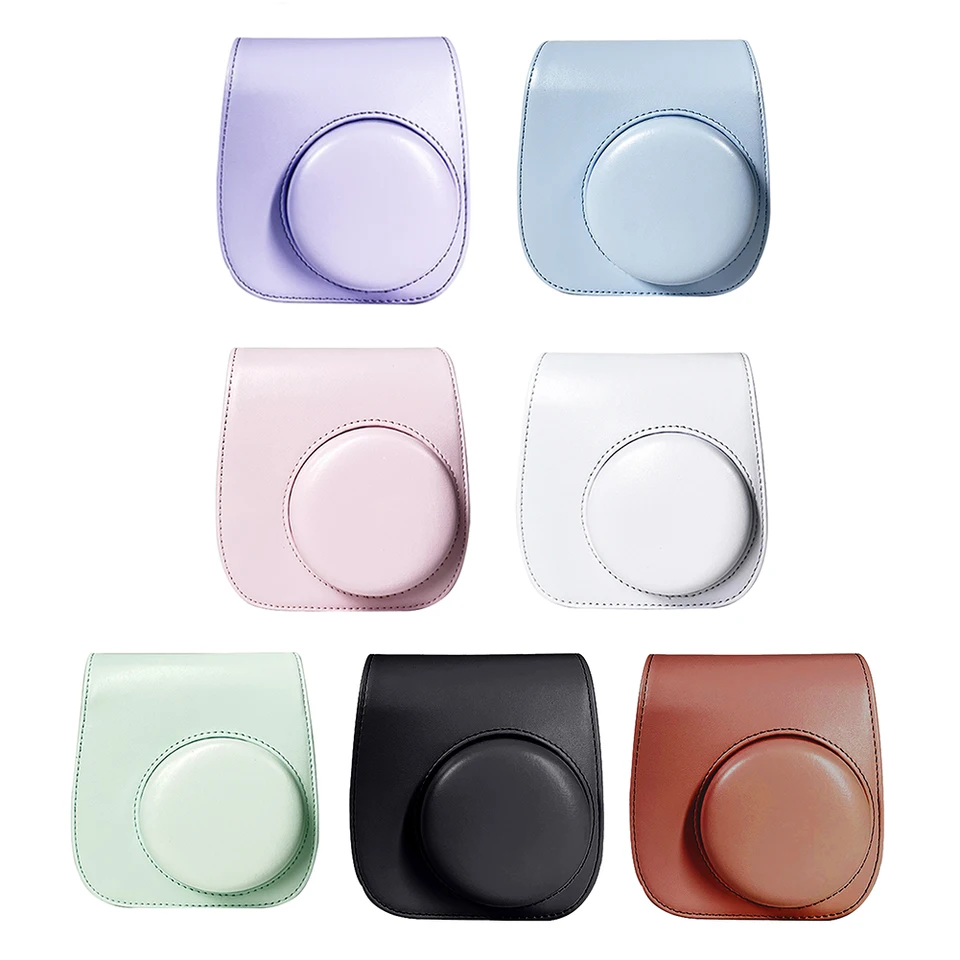 Okamžité vrecká na fotoaparát Pu kožené kamery Storage Tach Scraps odolné v oblasti ľahkého príslušenstva pre Fujifilm Instax Mini 12/11/8
