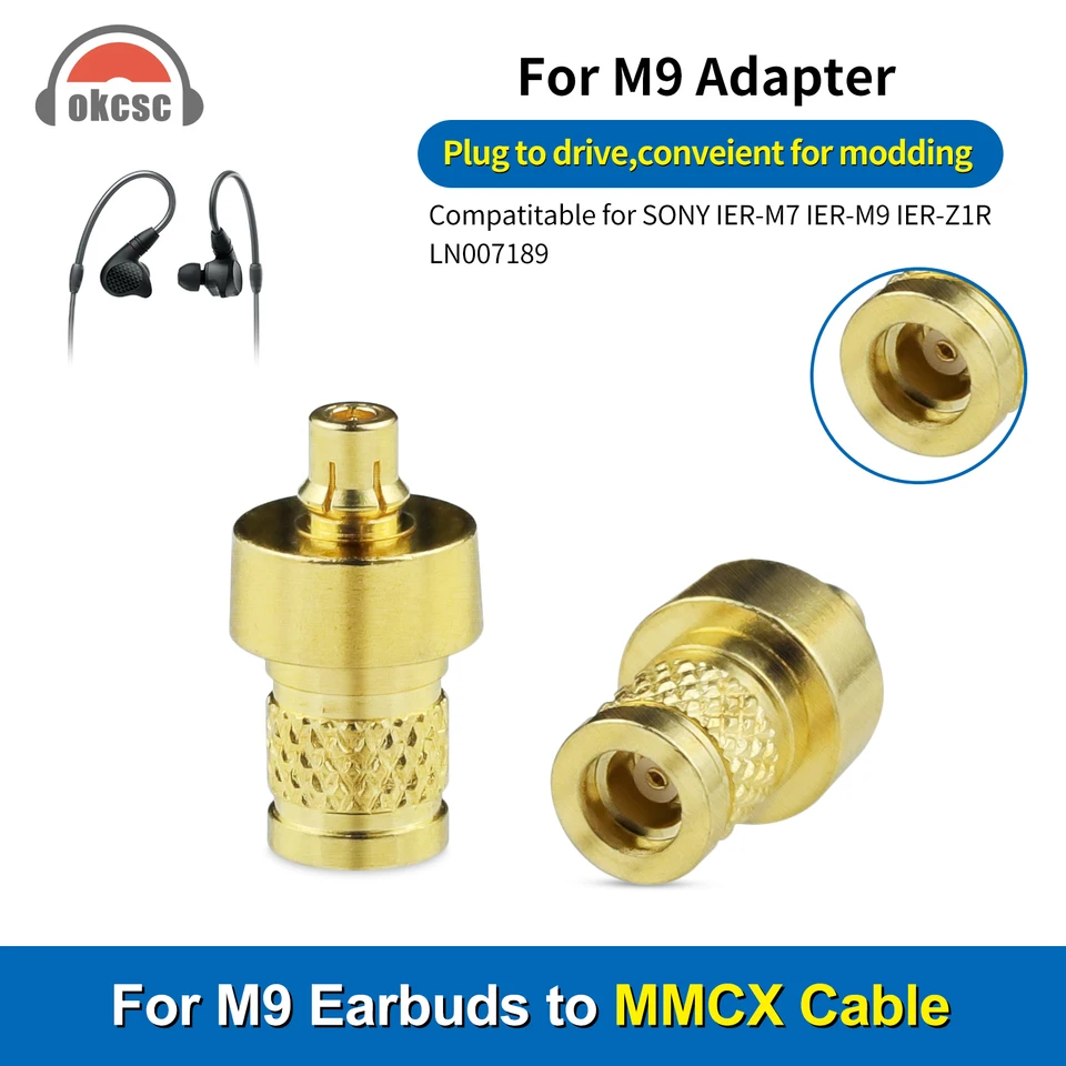 OKCSC CONNECTER SECKER pre slúchadlá Sony-M9 na MMCX Cable MASK MAL MMCX Ženský adaptér pre SONY-IRM7/IER-M9/IER-Z1R/LN007189