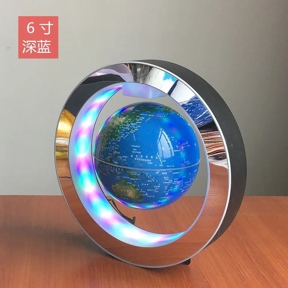 Okrúhla mapa LED plávajúce glóbus magnetické levitácie svetlo anti gravitácia magické stolové dekorácie obývacia izba dekorácie