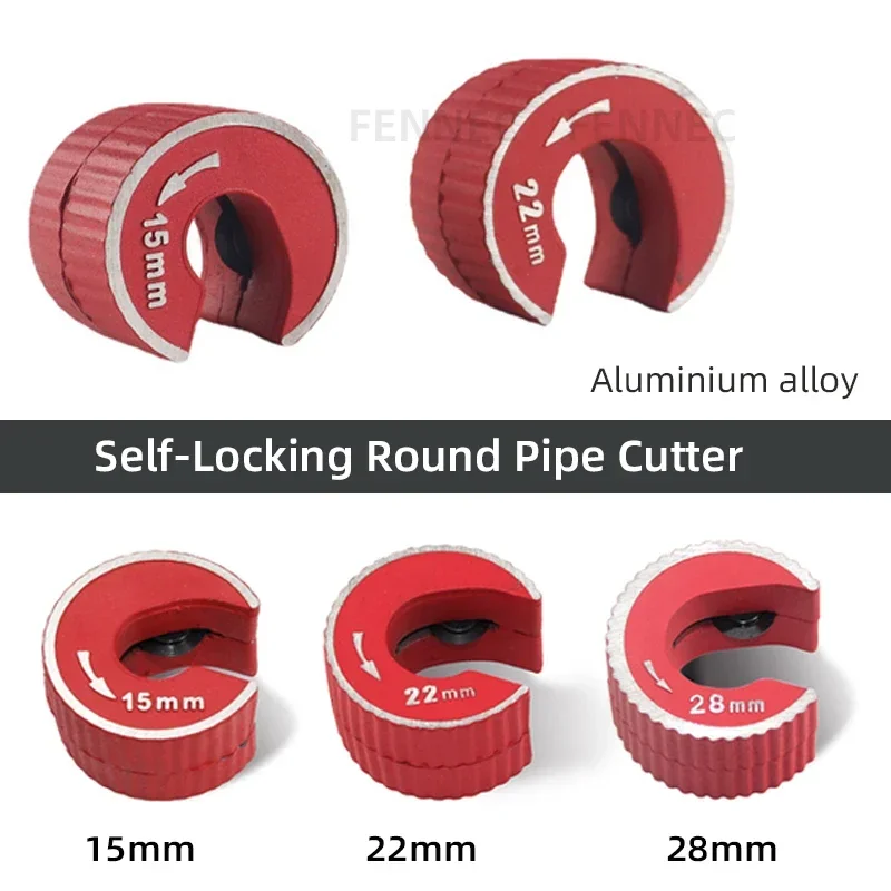 Okrúhla rúrková trubica rezačka hliníka zliatiny tela Self Browking pre hliníkovú trubicu PVC plastový mini okrúhly rúrkový strih Nástroj