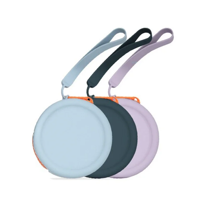 Okrúhle silikónové mince s kabelkou Mini peňaženka mince vrecko na tuhú farbu Dievčatá Dievčatá Key Bag Mini Headset Bag Capere Petouch Darček