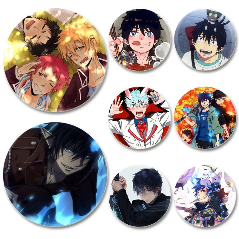 Okumura Rin Okumura Yukio Mephisto Pheles Comic Character Odznak Cosplay vynikajúce karikatúry smaltované špendlíky pre darčeky na batohové oblečenie