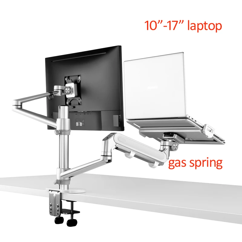 OL-3L PRO 10-32 palca LCD Monitor Desk DUAL ARM + 10 