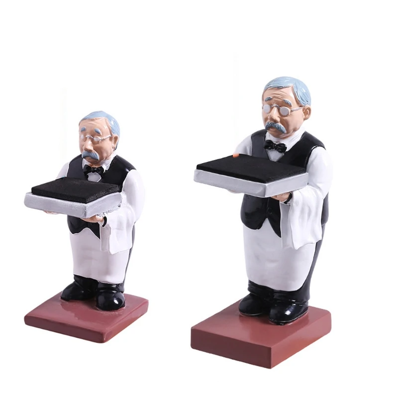 Old Butler Man Watch Stand Old Man Ring Stojan Okuliare držiak hodinky Skladovacia tabuľka 1xca