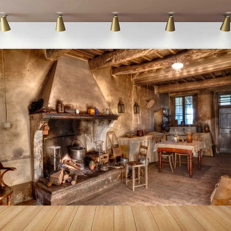 Old Farmhouse Kitchen Photograph