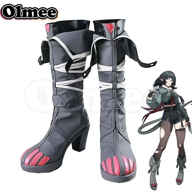 [Olmee] Na sklade Jane Doe Cosplay topánky Zzz Zenless Zone Zon bez nulových vysokých podpätkov topánok Halloween