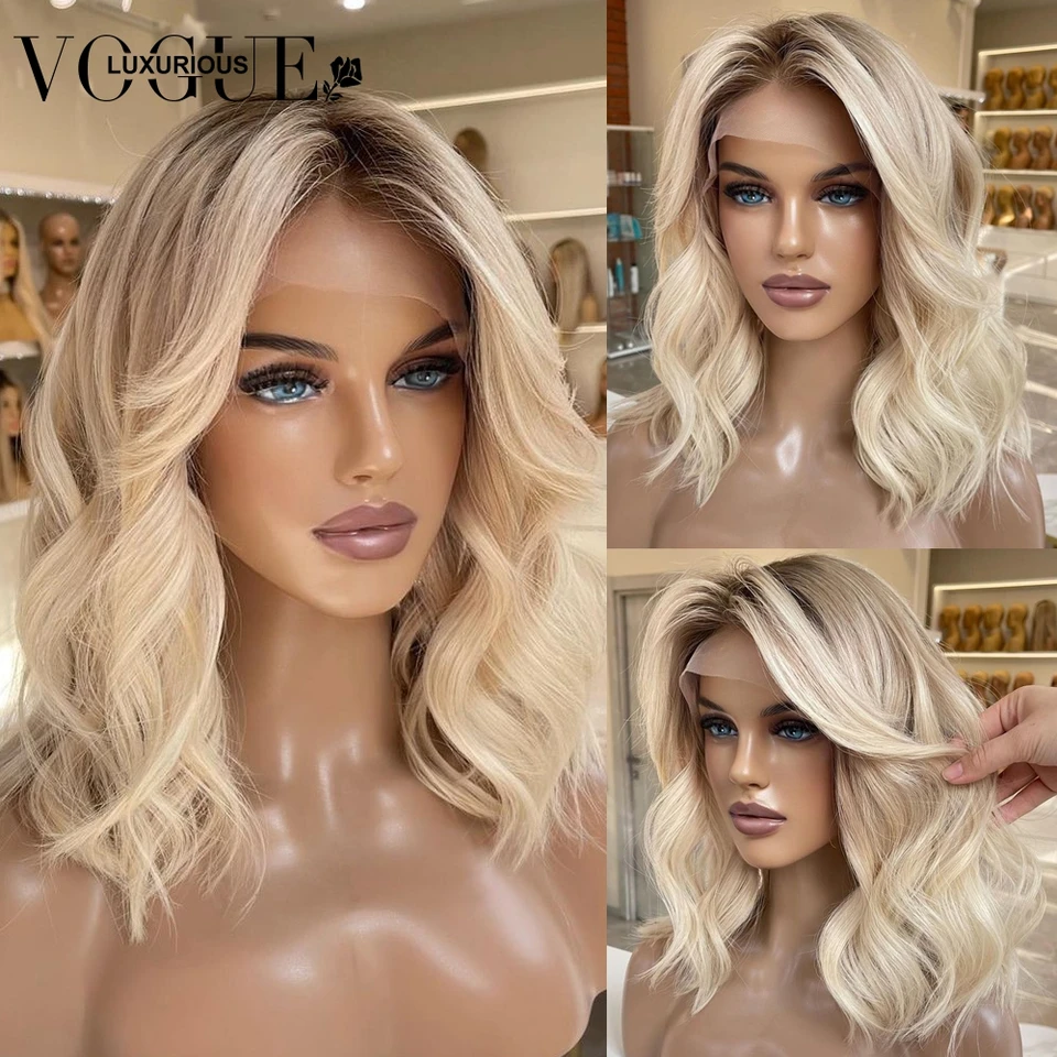 Ombre popol blondínka sfarbená voľná telová vlna parochne brazílske panenské ľudské vlasy parochň