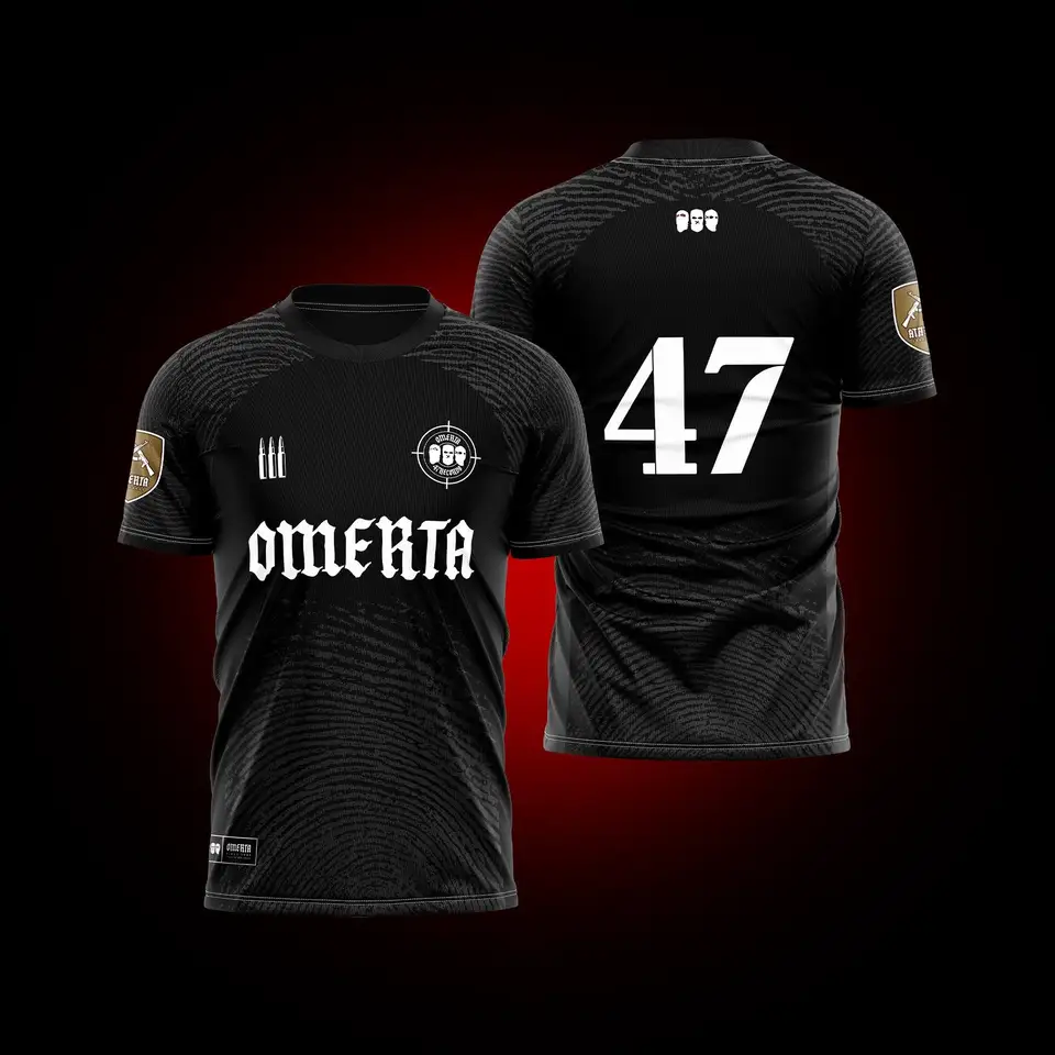 Omerta Boxing Fanúšikovia Summer 3D tlač priedušného dresu Pánske vonkajšie športovéwear Man Round Crck Krátke rukávy Detské tričko