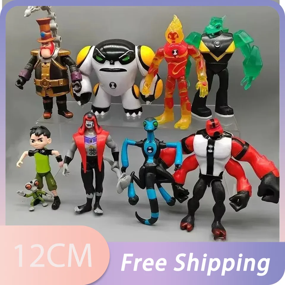 Omnitrix Ben10 Akčné figúrky Ben Tennyson 10 Cudzinci Teatblast pretečenia 12 cm modelové hračky Zbierka Darčeky pre deti