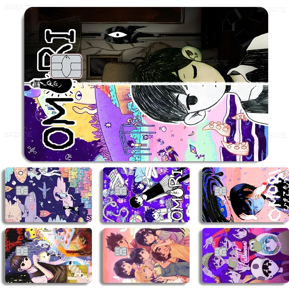 Omori Matte Film Cover Cover Sticker pre kreditnú kartu Bank Debet Bus Card