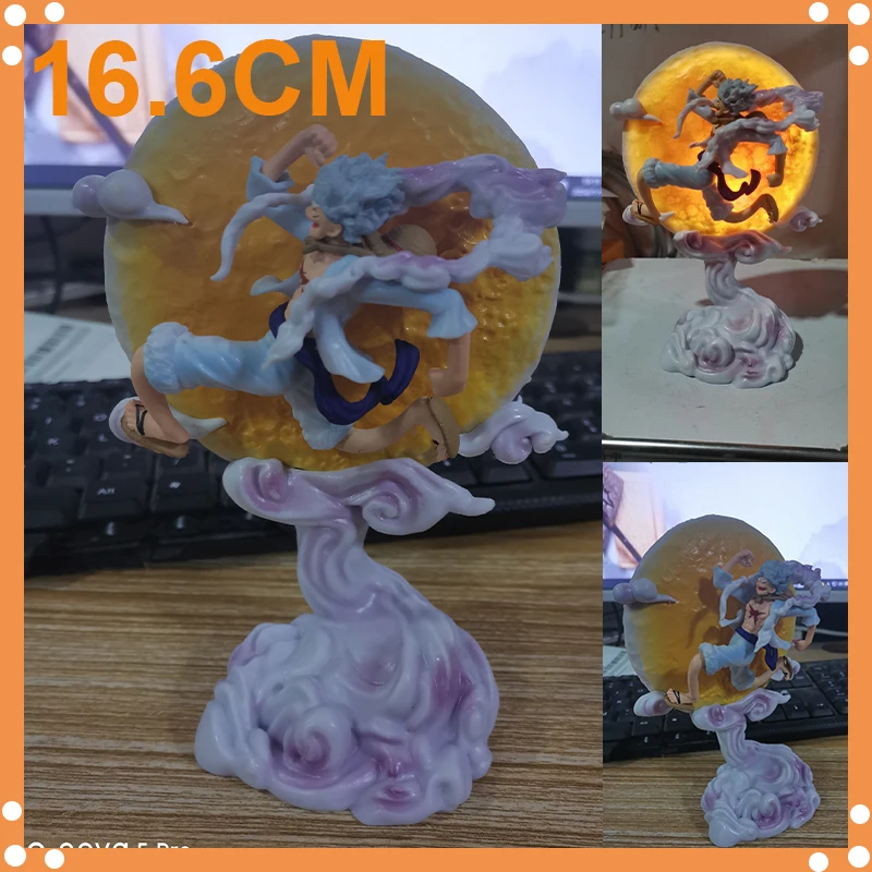 One Piece Moon Fairy Nika Monkey D Luffy Gear 5 s mesiacom Anime Action Action Figure GK Model Model Collection Hračky vianočné GI