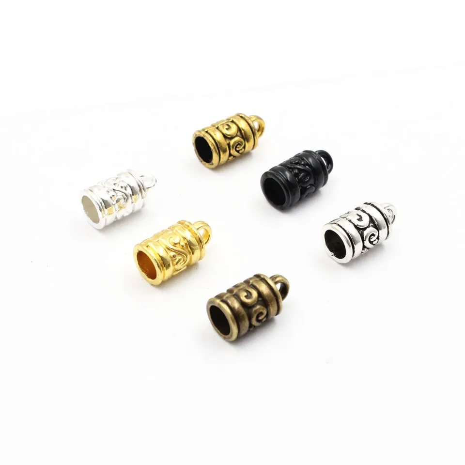 Onebeading Fit s 5 mm kučeravým koncovým čiapkám koncových koncových špičiek náhrdelníkových konektorov náramok
