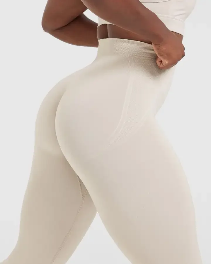 ONERACTICKÉ FITNESS ŽENY Športové plynulé legíny Vysoký pás Elastický solídne jogy leggings telocvične trénuje joggings nohavice Žena