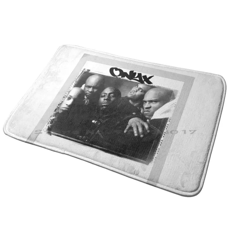 Onyx vstupné dvere s kúpeľňou koberec koberec Rap Hudba Ro Všetky toky natiahnite rozmach bap 90.s hip hop Ra Rugged Muž Všetci moji hrdinovia sú