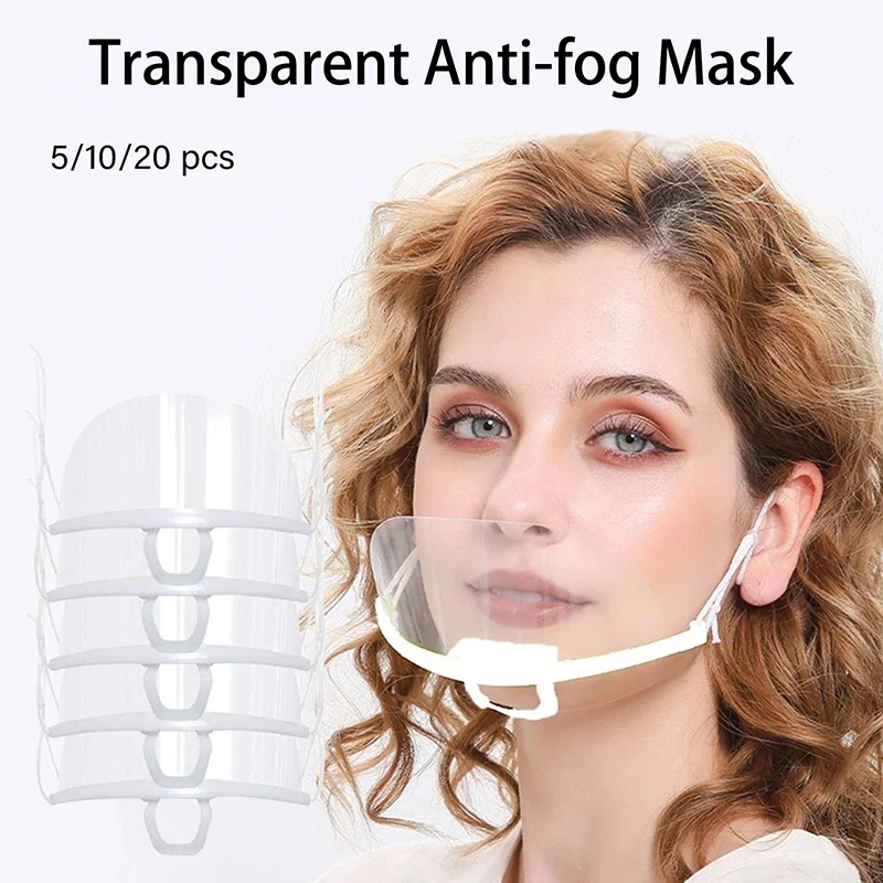 Opakovane použiteľná priehľadná anti-fogová maska ​​Shield Cover manikúru Polisk Ochranná maska ​​Ochranná maska ​​Shield Beauty Tattoo Adsestory Tools