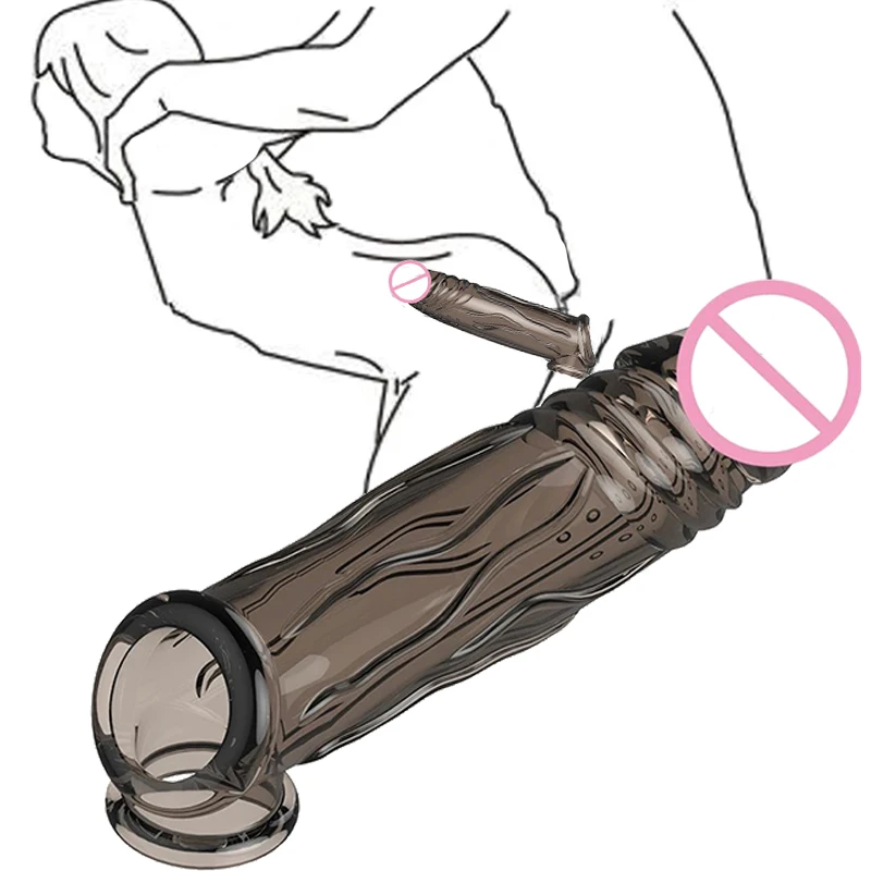 Opakovane použiteľné pohlavné hračky pre páry Penis prsteň Zväčšenie Oneskorenie ejakulácie kondóm BDSM Anal Clitoris Massager Sex Shop No Vibrators