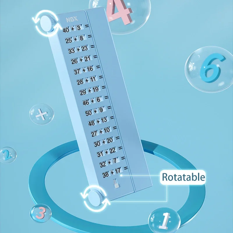 Opakovane použiteľný matematický posúvateľ vymazateľná matematická prax Roller odolné odčítanie multiplikačného rozdelenia aritmetického tazačka