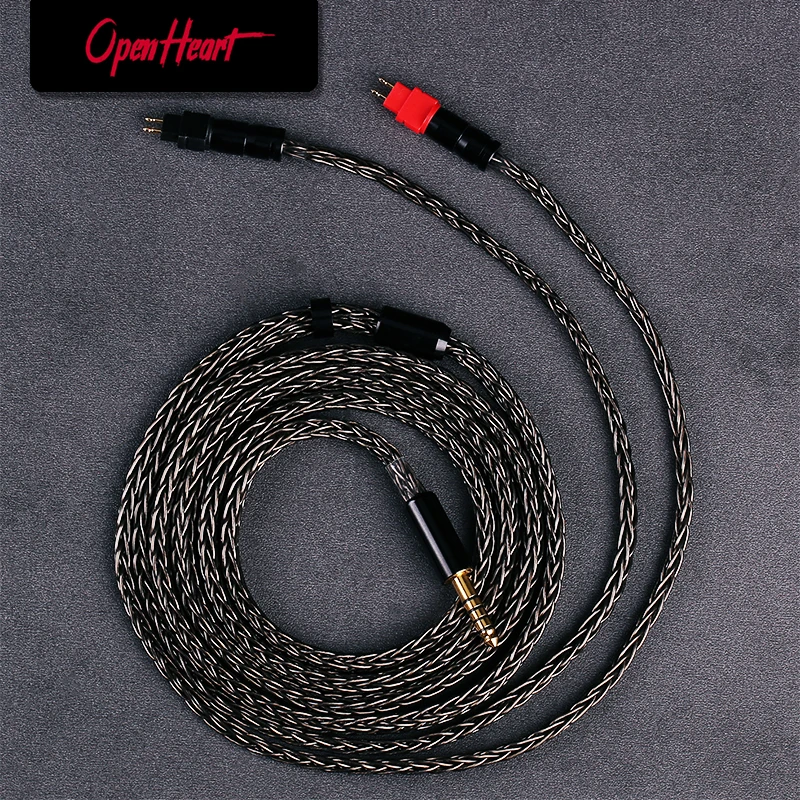 Openheart 16 Kábel pre slúchadlá XLR 4,4 mm 2,5 mm 6,35 mm kábel pre Sennheiser HD580 HD600 HD650 HD545 HD565 HD535 HD660S HD6XX