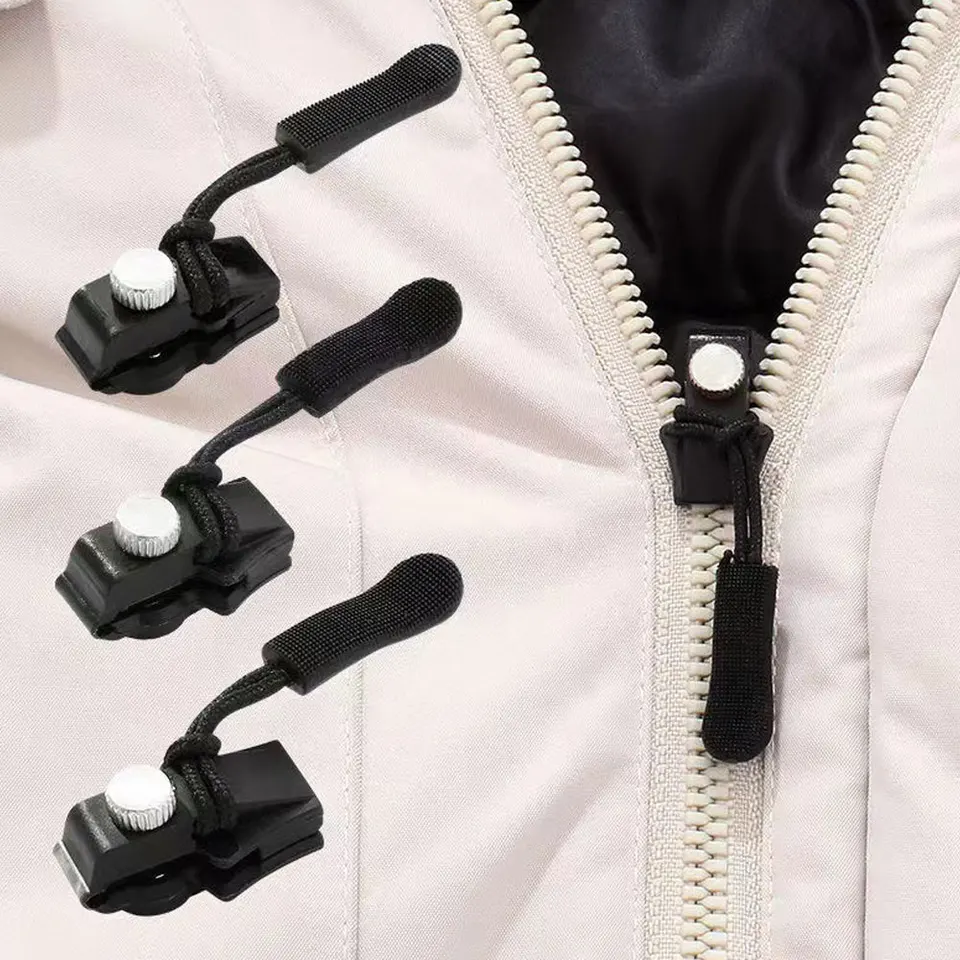 Oprava zipsu Univerzálna okamžitá zips Oprava výmeny Zippers Posuvné zuby Záchrana Zippers hlava 3 rôzne veľkosti