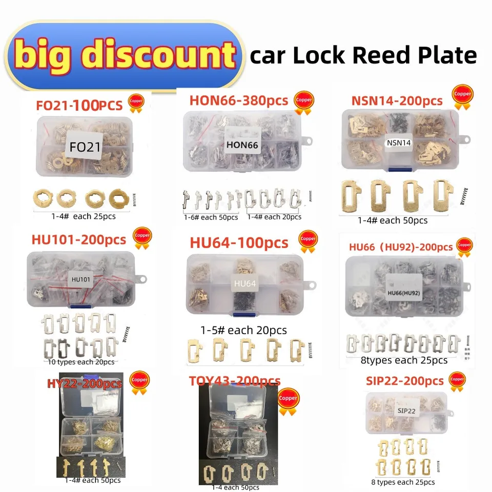 Opravné príslušenstvo na opravu oblátok Lock Reed Plate F021 HON66 NSN14 HU101 HU64 HU66 HY22 Toy43 SIP22