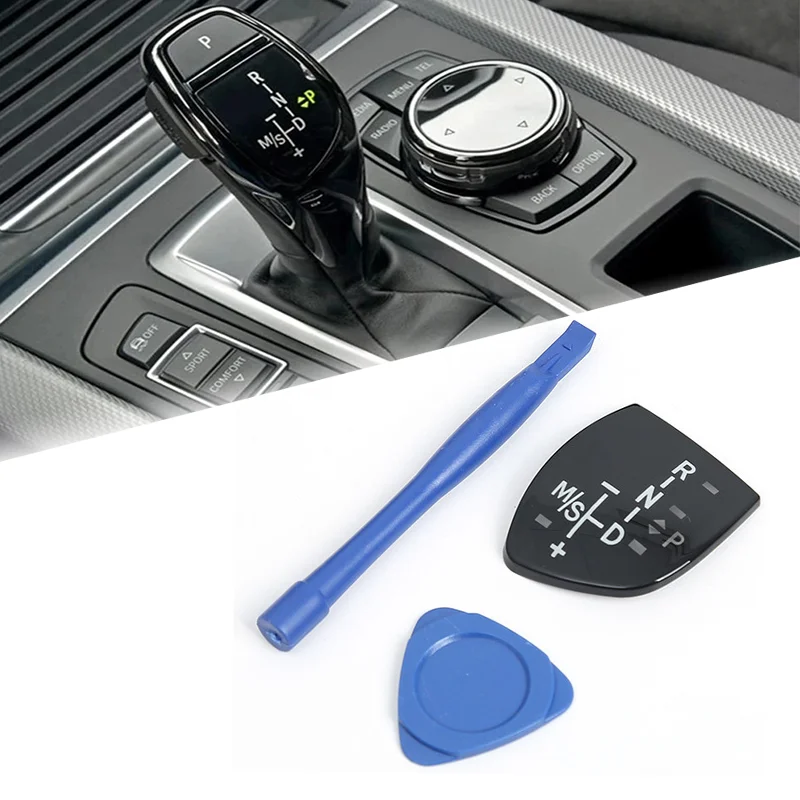 Orezanie gombíkového krytu gombíka pre posun automobilu pre BMW 1 2 3 4 5 7Series F10 F11 F01 F02 X1 X3 X4 X5 X6 M3 M5 F30 F32 F18 F25 F15 F16 F35