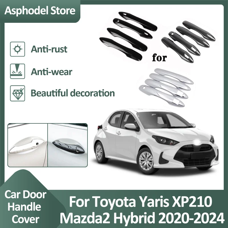 Orezanie krytu kľučky dverí pre Toyota Yaris Mazda2 Hybrid XP210 2020 2021 2022 2023 2024 2025 ATUO Ochranné príslušenstvo