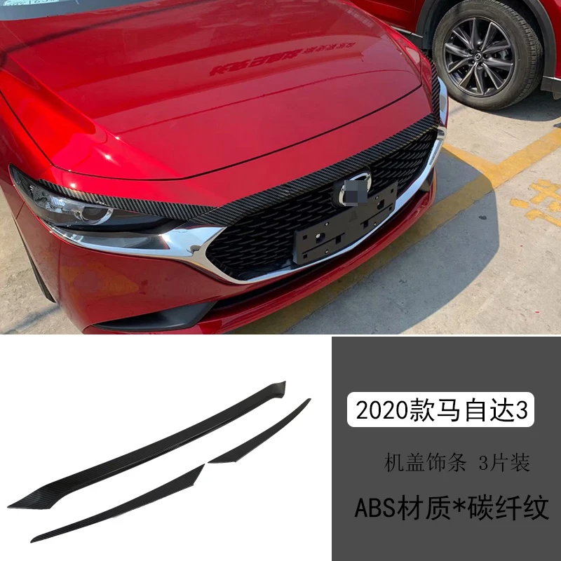 Orezanie krytu predného kapucne pre obklady motora pre Mazda 3 Mazda3 Axela BP 2019-2022 2023 2024