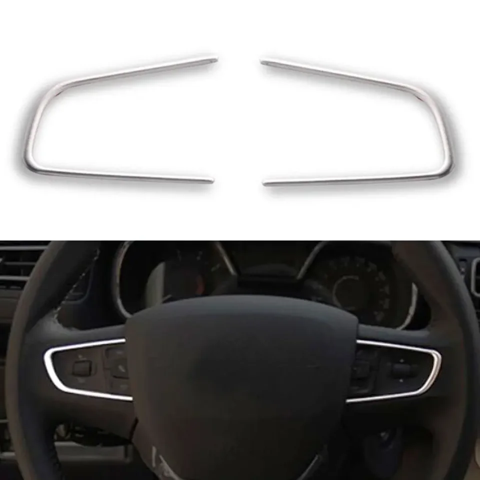 Orezanie nálepky na gombíky na volant pre volant pre Peugeot 408 2014 - 2020 508 2011 - 2016 DECORATÍVNÁ OCAD NEHODELÁRNE OCEL