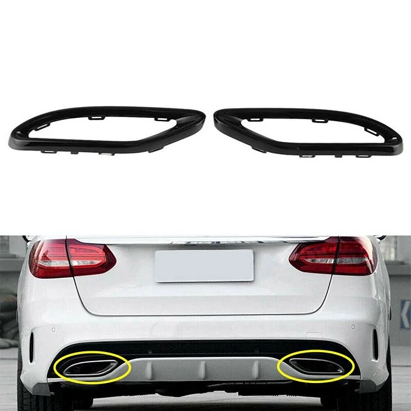 Orezál zadného výfukového vozidla pre výfukový výfuk pre Mercedes-Benz C-Class W205 2013-2017