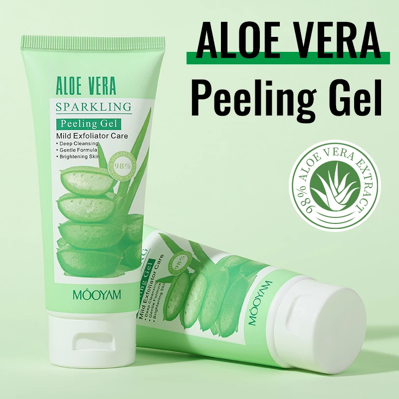 Organický aloe vera gél tvár aloe vera šumivý peeling gél hlboko čistiaci hydratačný čistiaci prostriedok na starostlivosť o pleť
