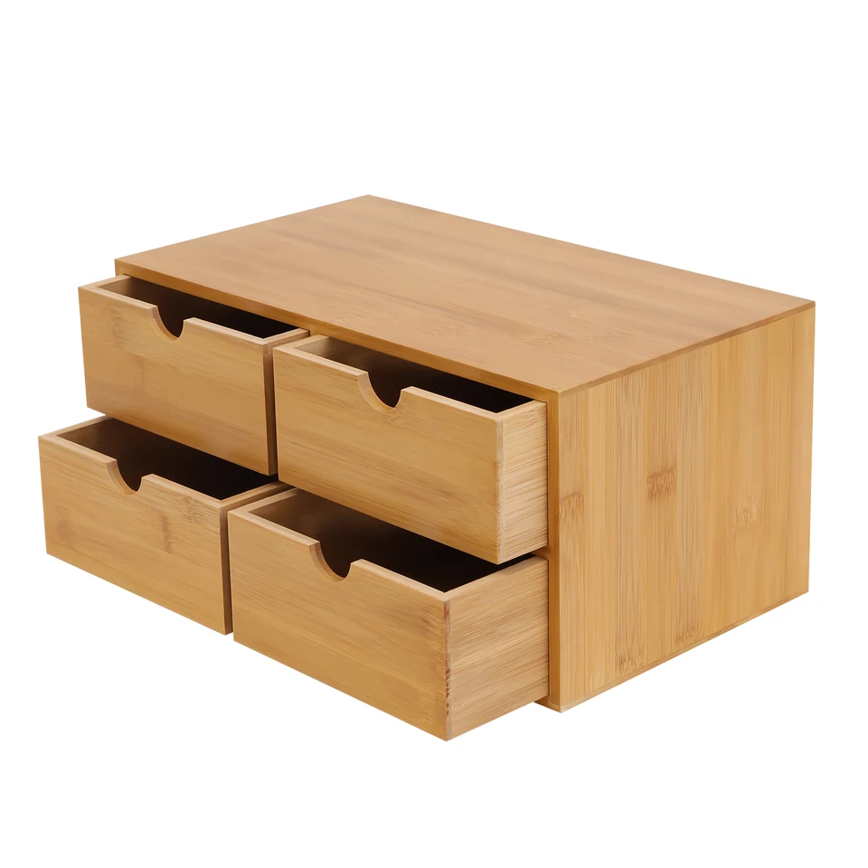 Organizácia Office Home Desktop Organizátor stolný priestor na úsporu vesmíru Organizácia Denná nevyhnutnosť Dokument make-up úložisko s 4 zásuvkami