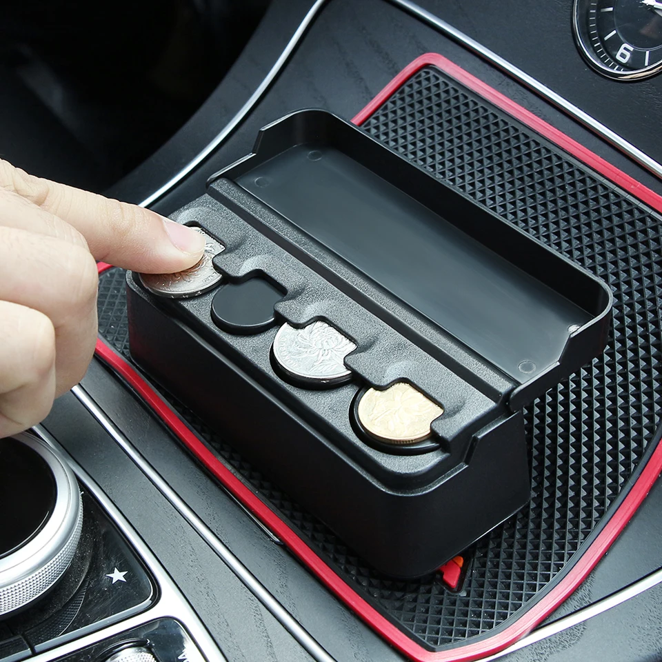 Organizátor automobilu Rolls Plast Pocket Dash Coins Case Storage Držiak pre Suzuki Alto 800 K10 ff GF HA12 HA23 Swift Grand Vitar