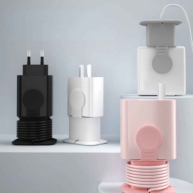 Organizátor drôtu nabíjačka mobilný telefón USB Dátové káblové skrinky na ukladanie vodiča Ukladanie káblov Organizátor kábla