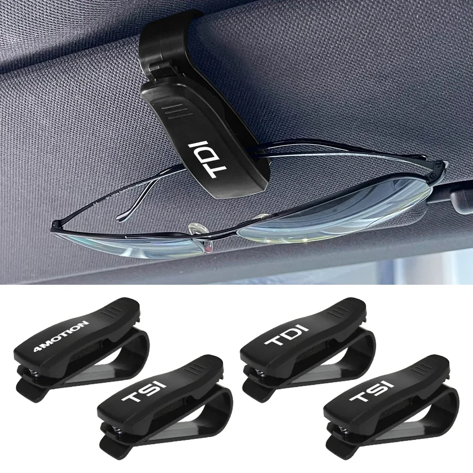 Organizátor klipových okuliarov pre slnečné ovorné okuliare pre spoločnosť VW Volkswagen TSI TDI 4Motion Slnečné okuliare držiak automatické upevňovacie vozidlá Automatické príslušenstvo