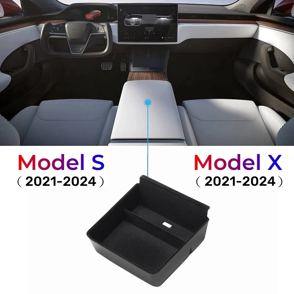Organizátor koncentrácie Flocking Center Organizátor pre Tesla Model S Model X Plaid/Long Range 2021-2023