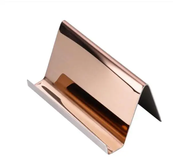 Organizátor puzdra v prípade obchodných kariet Rose Gold Držitelia obchodných kariet Názov stánok Zbierka Organizátor Porta Tarjetas de Presentacion