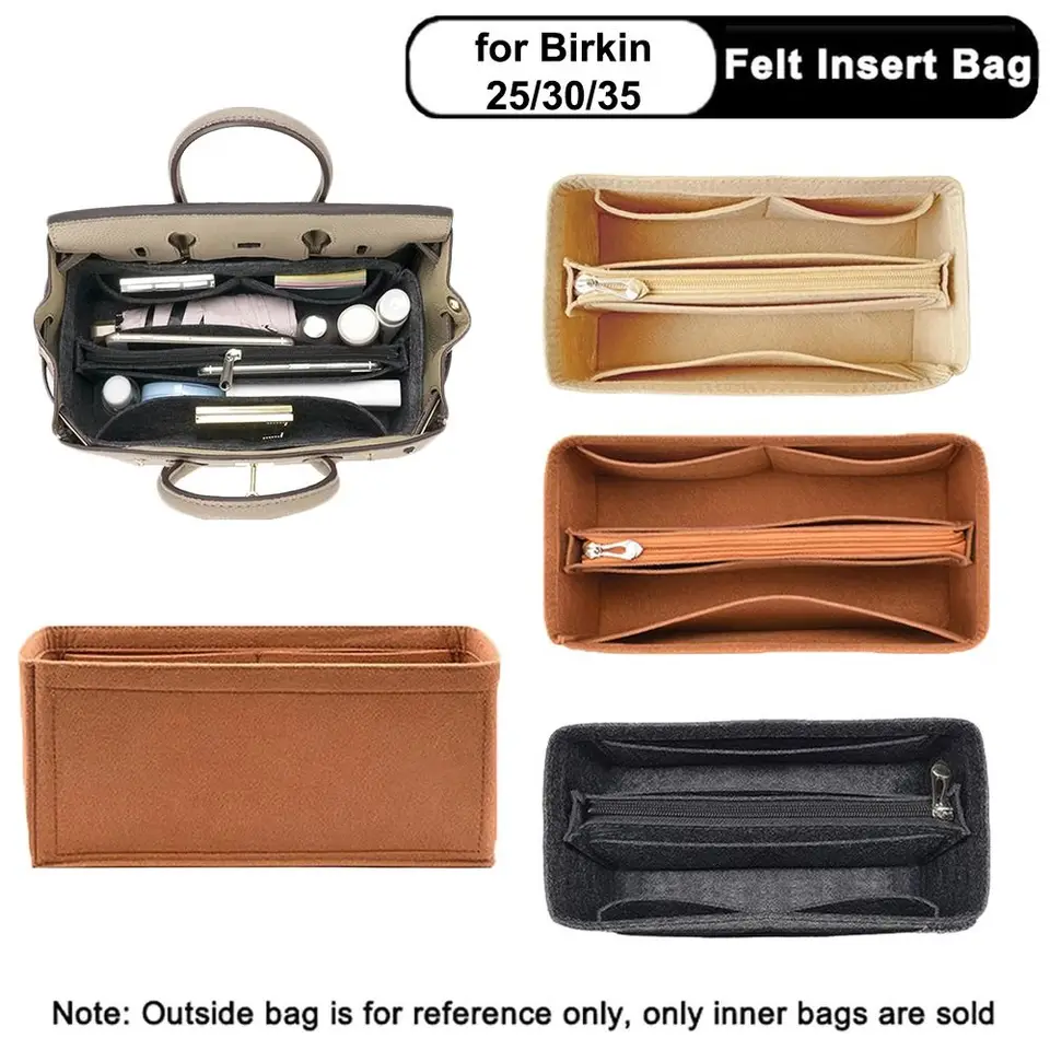 Organizátor s viacerými vreckami pre Birkin25/30/35 Storage Storage vrecko Plse kabelka vložka vložka vložka vložka