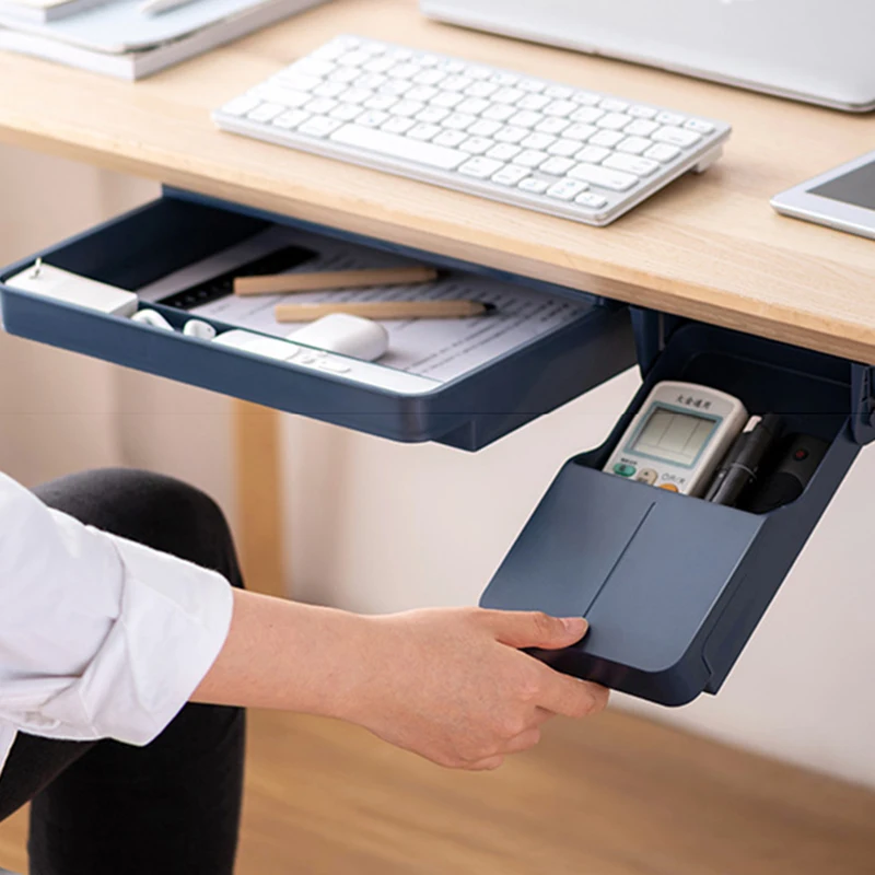 Organizátor stola pod stolovou zásuvkou Typ Storage Box Stationaly STARK STARK Závesný skrytý držiak držiaka podnosu Office doplnky