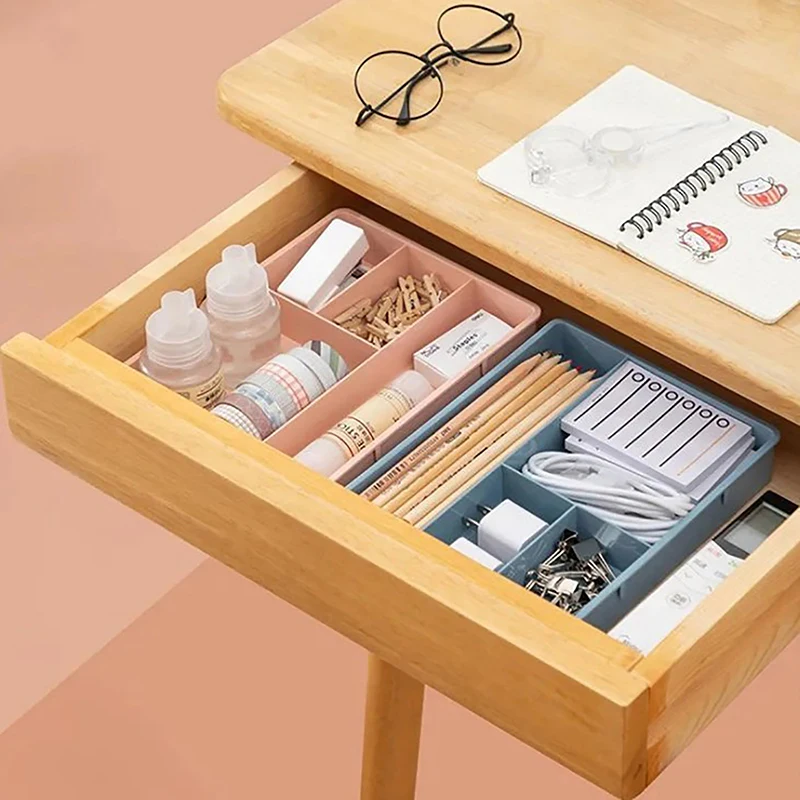 Organizátor Zásuvky na stôl stohovateľné viacbunkové stolné úložisko Bin Tray Viacúčelová deliaca kontajner pre domácnosť Office Home